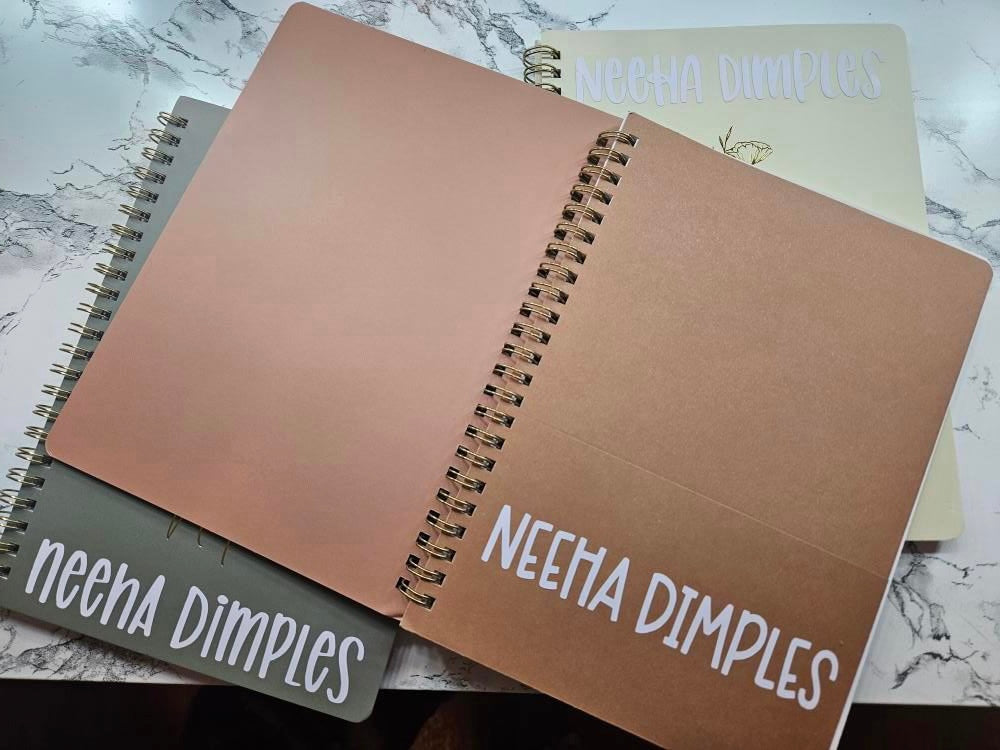 Aesthetic Spiral Notebooks - Personalized