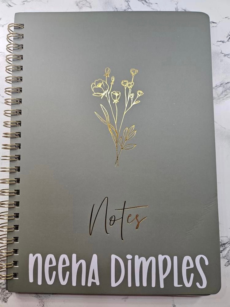 Aesthetic Spiral Notebooks - Personalized